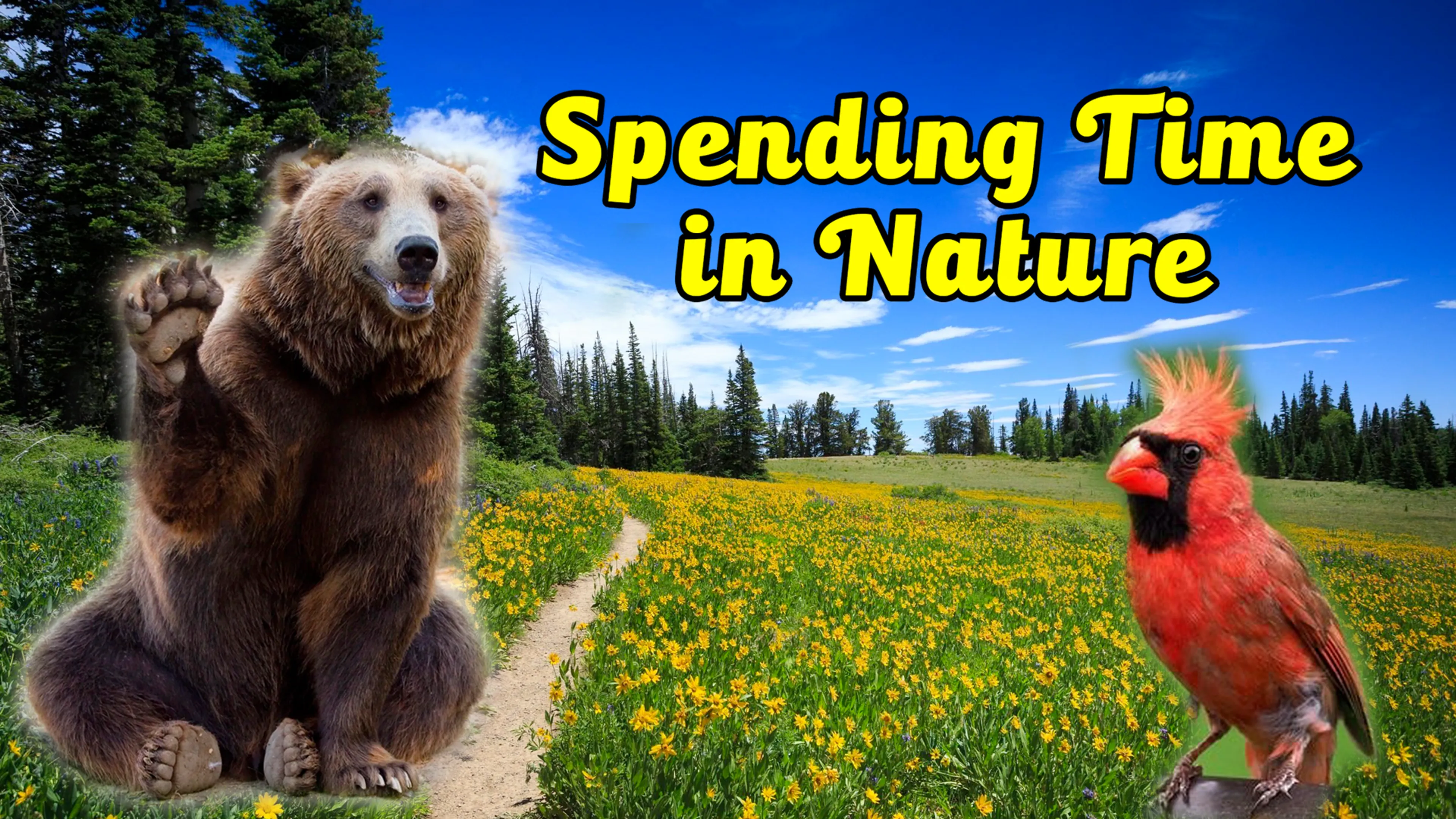Spending Time in Nature poster